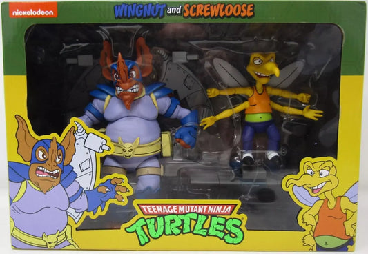 NECA TMNT Cartoon Wingnut and Screwloose 2-Pack