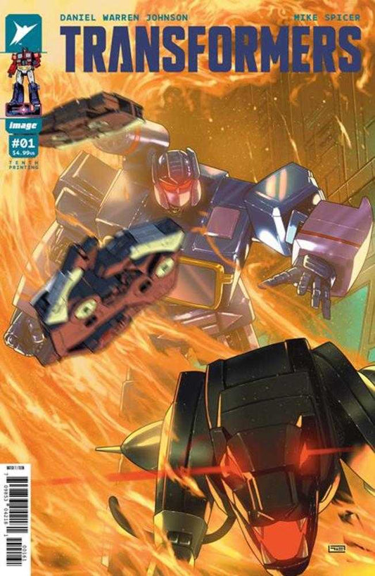 Transformers #1 Tenth Printing Cover F Taurin Clarke Variant