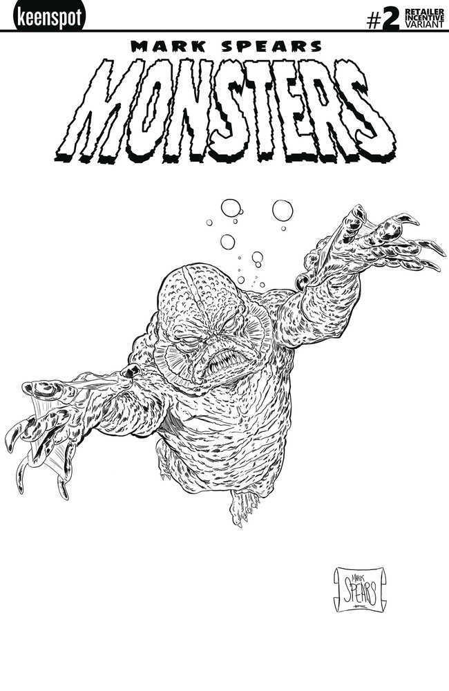 Mark Spears Monsters #2 2nd Print Cover B 20 Copy Variant Edition