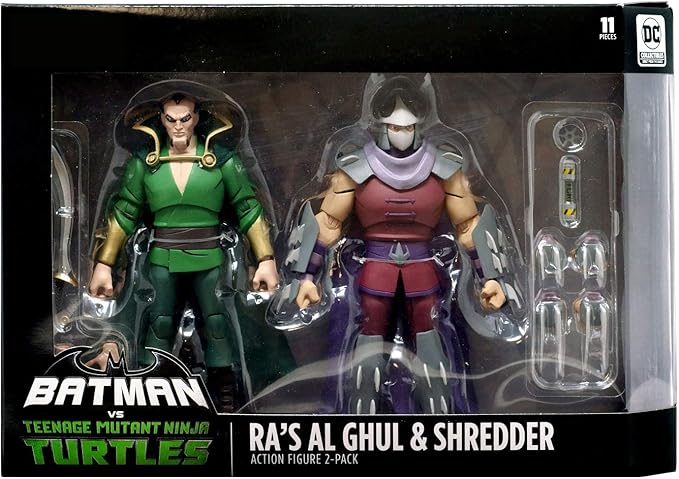 DC Collectibles Batman Vs TMNT - Ra's Al Ghul & Shredder Figure 2 Pack