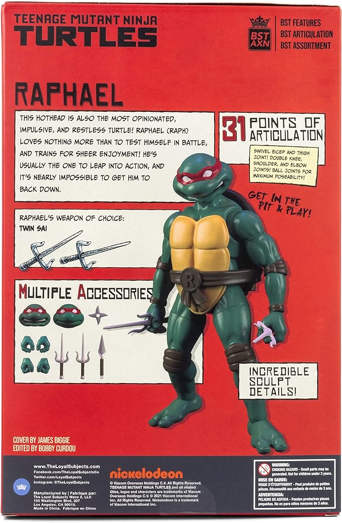 BST AXN TMNT Raphael Comic+Figure