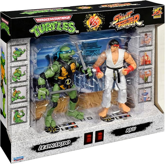 Playmates Teenage Mutant Ninja Turtles Leonardo Vs Street Fighter Ryu