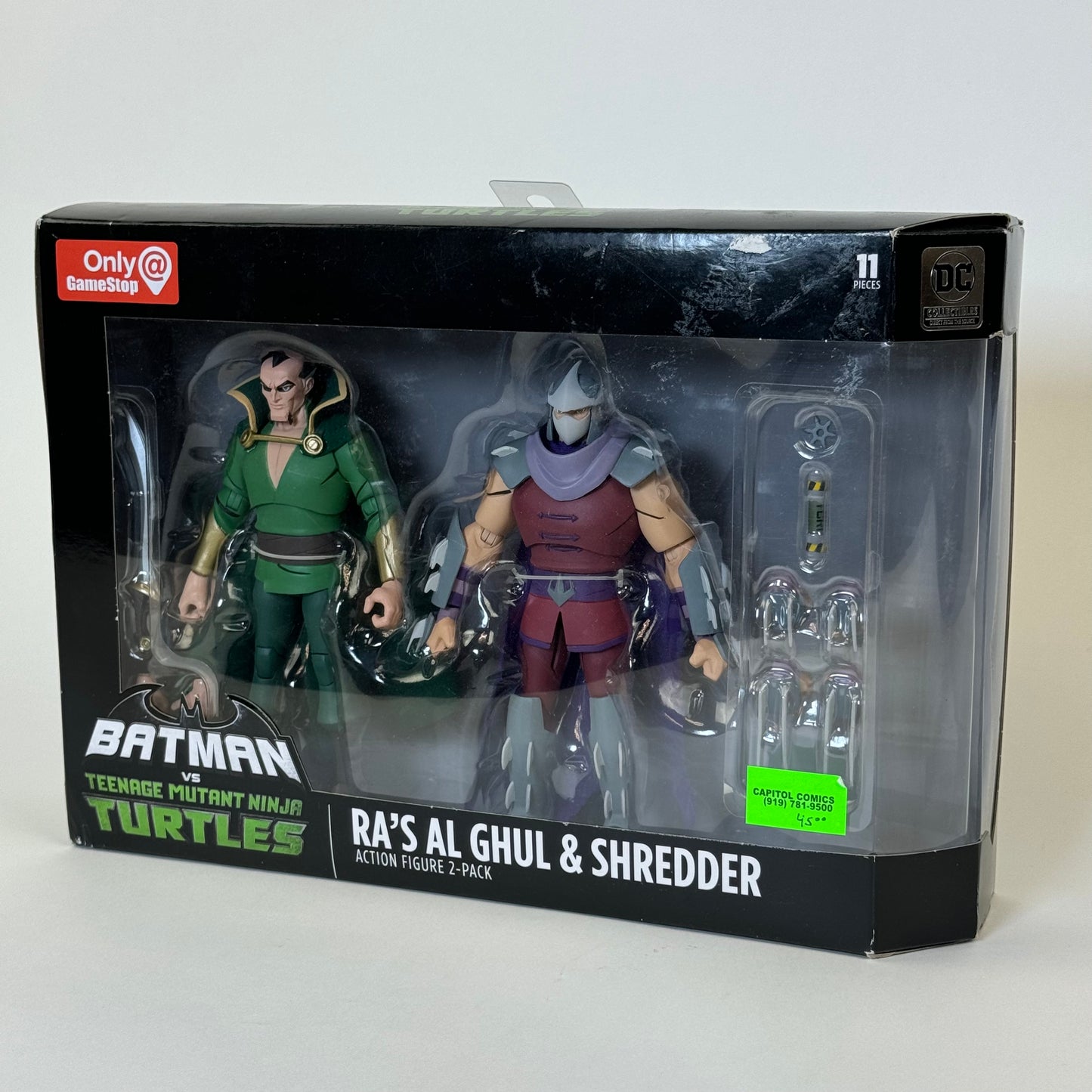 DC Collectibles Batman Vs TMNT - Ra's Al Ghul & Shredder Figure 2 Pack