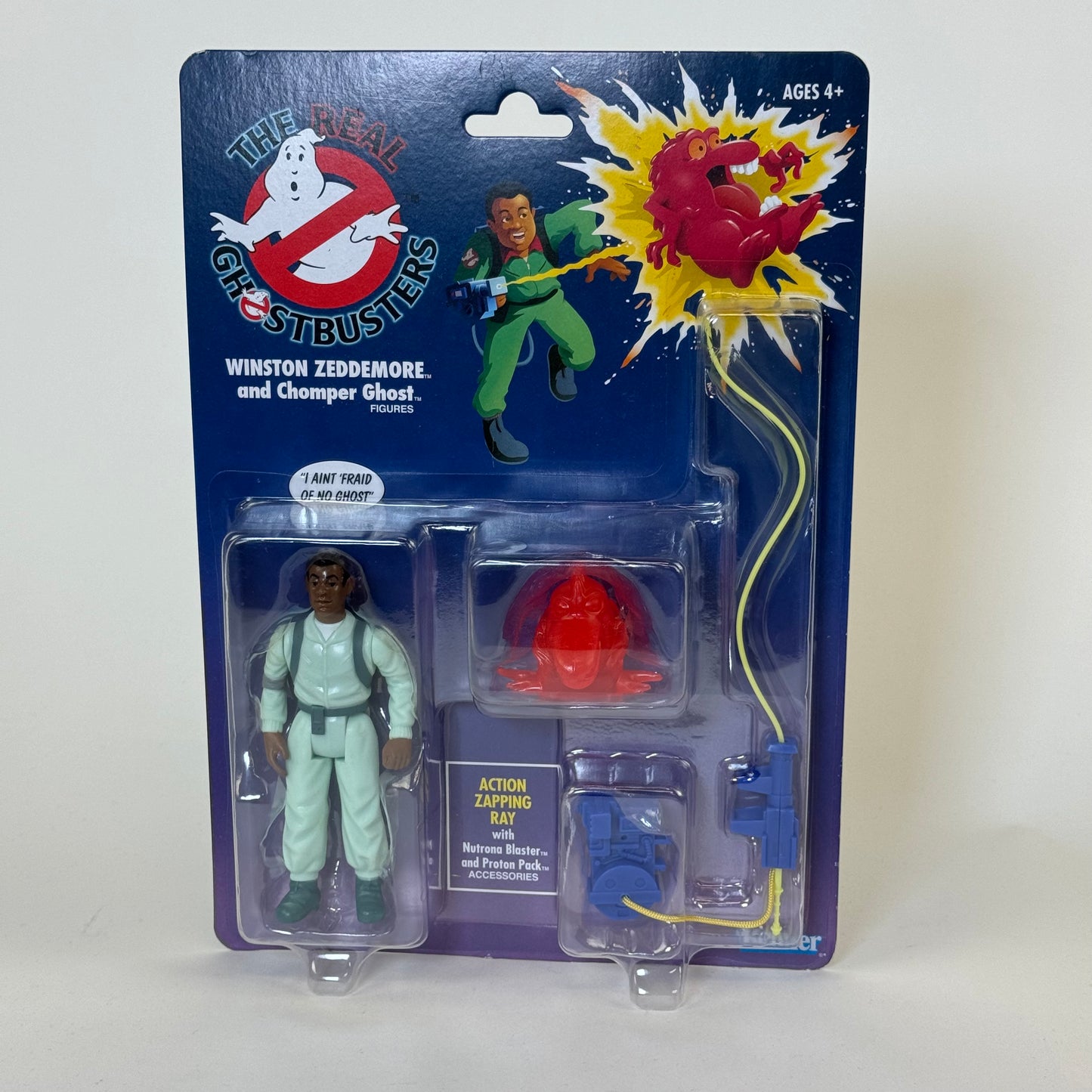 Hasbro The Real Ghostbusters Winston Zeddemore and Chomper Ghost Figures