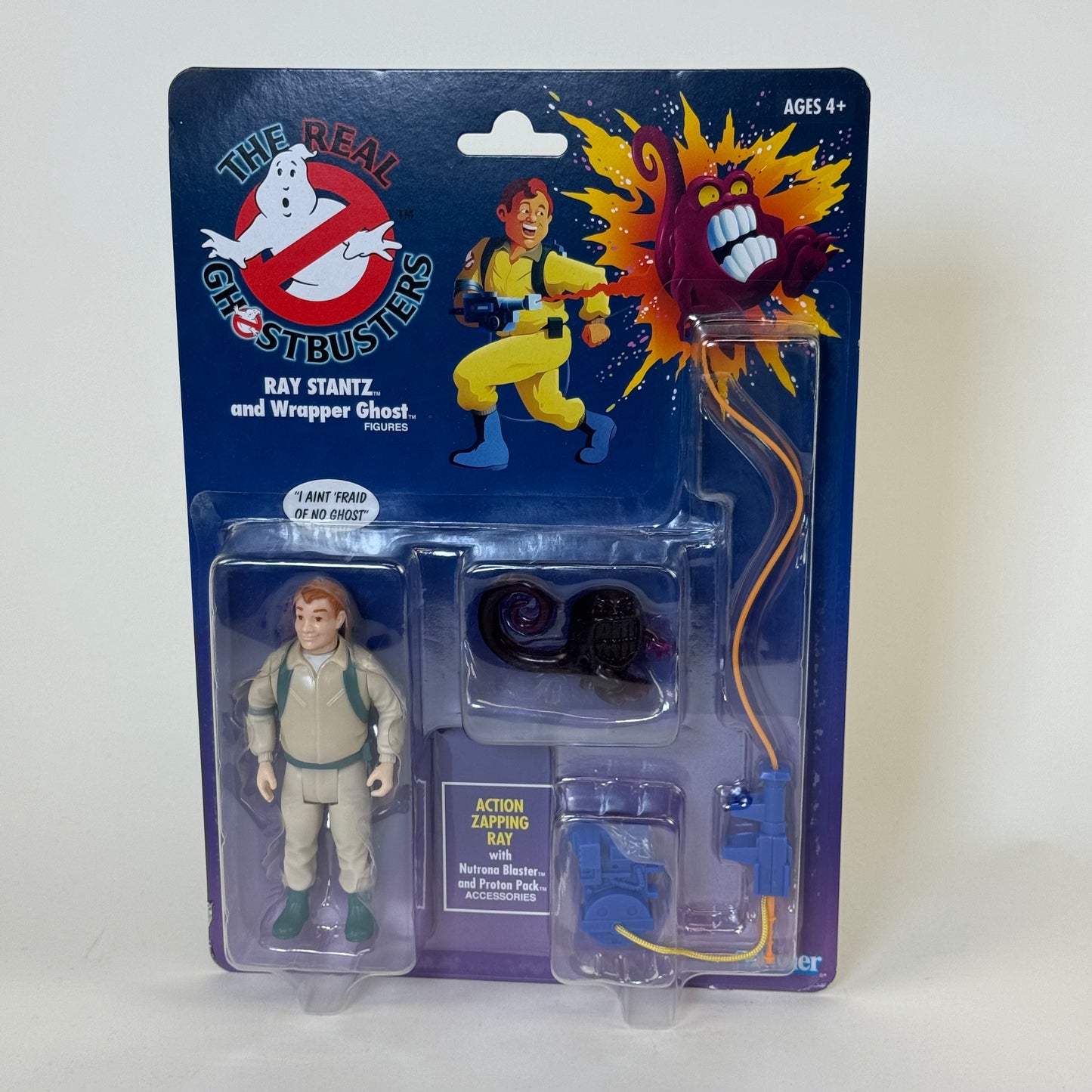 Hasbro The Real Ghostbusters Ray Stantz and Wrapper ghost