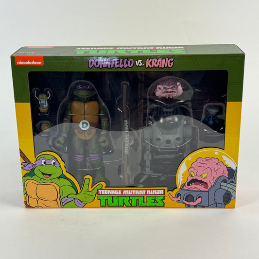 NECA TMNT Cartoon Donatello vs. Krang 2-Pack