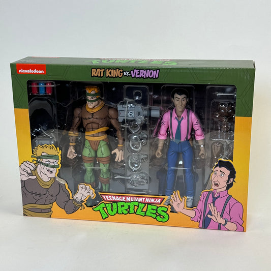 NECA TMNT Cartoon Rat King vs. Vernon 2-Pack