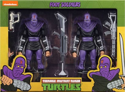 NECA TMNT Cartoon Foot Soldiers 2-Pack