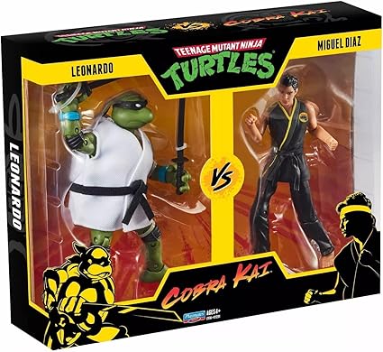 Playmates TMNT Vs. Cobra Kai Leonardo Vs. Miguel Diaz