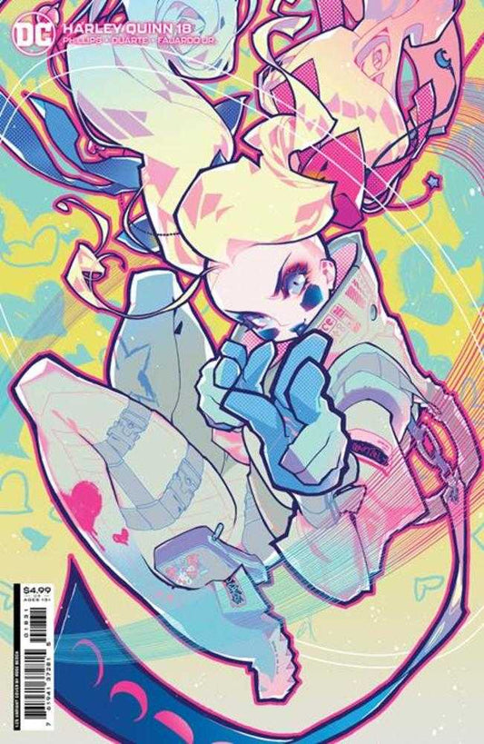 Harley Quinn #18 Cover D 1 in 25 Rose Besch Card Stock Variant