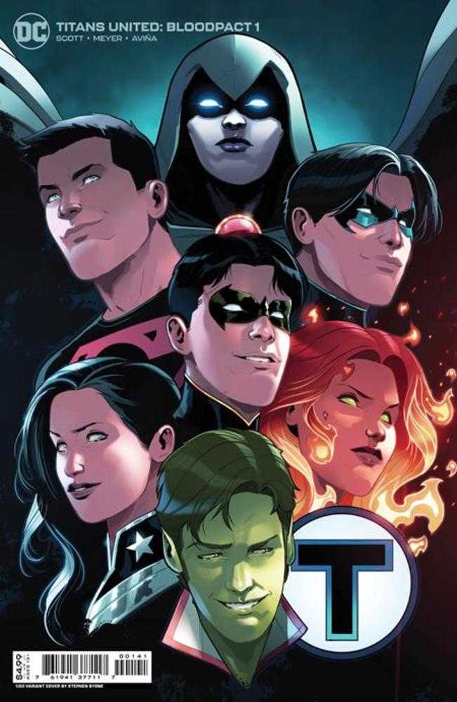 Titans United Bloodpact #1 (Of 6) Cover E 1 in 50 Stephen Byrne Card Stock Variant